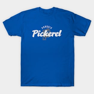 Vintage Style Greyscale Pickerel T-Shirt